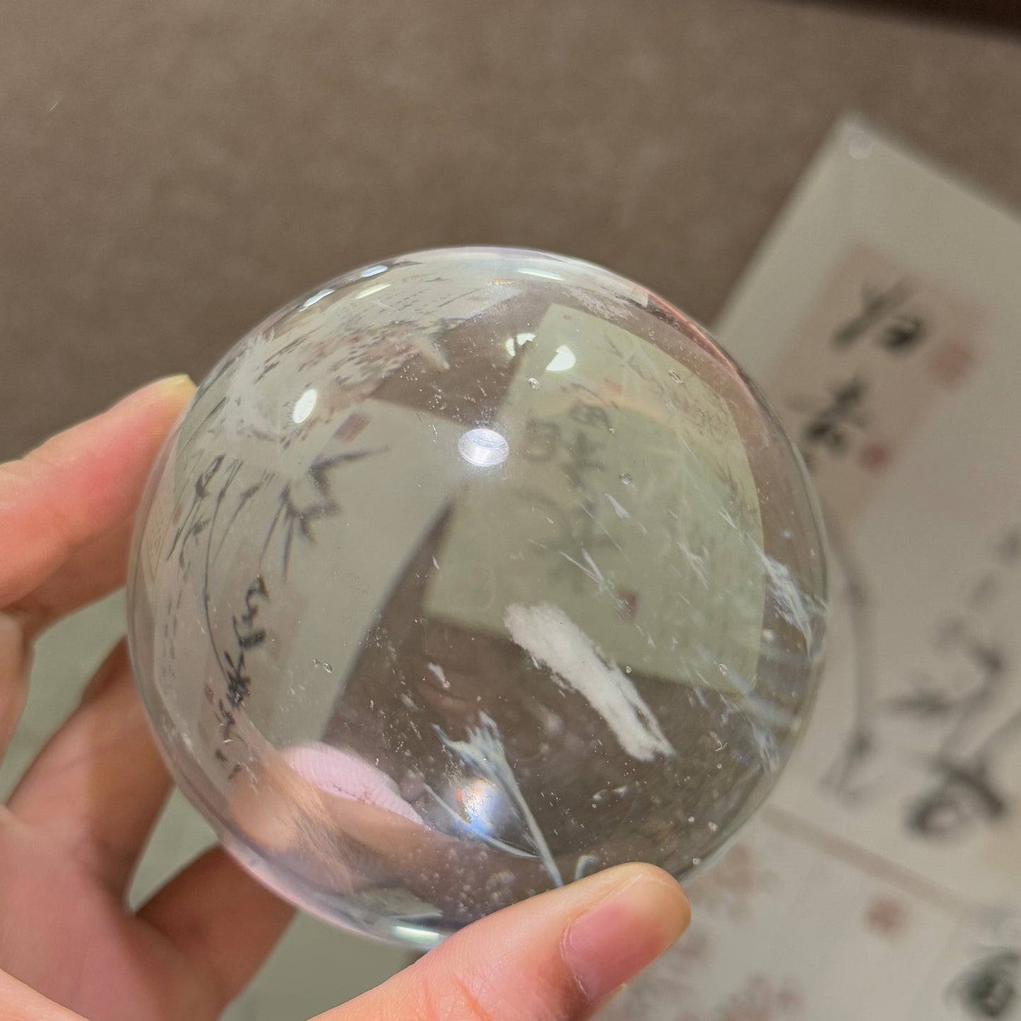 Smelting white crystal ball white crystal ball ornaments