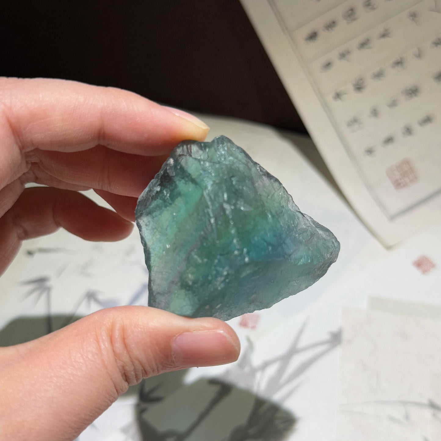 Crystal raw stone diffuser stone aromatreatment stone powder white purple yellow green fluorite crystal home decoration