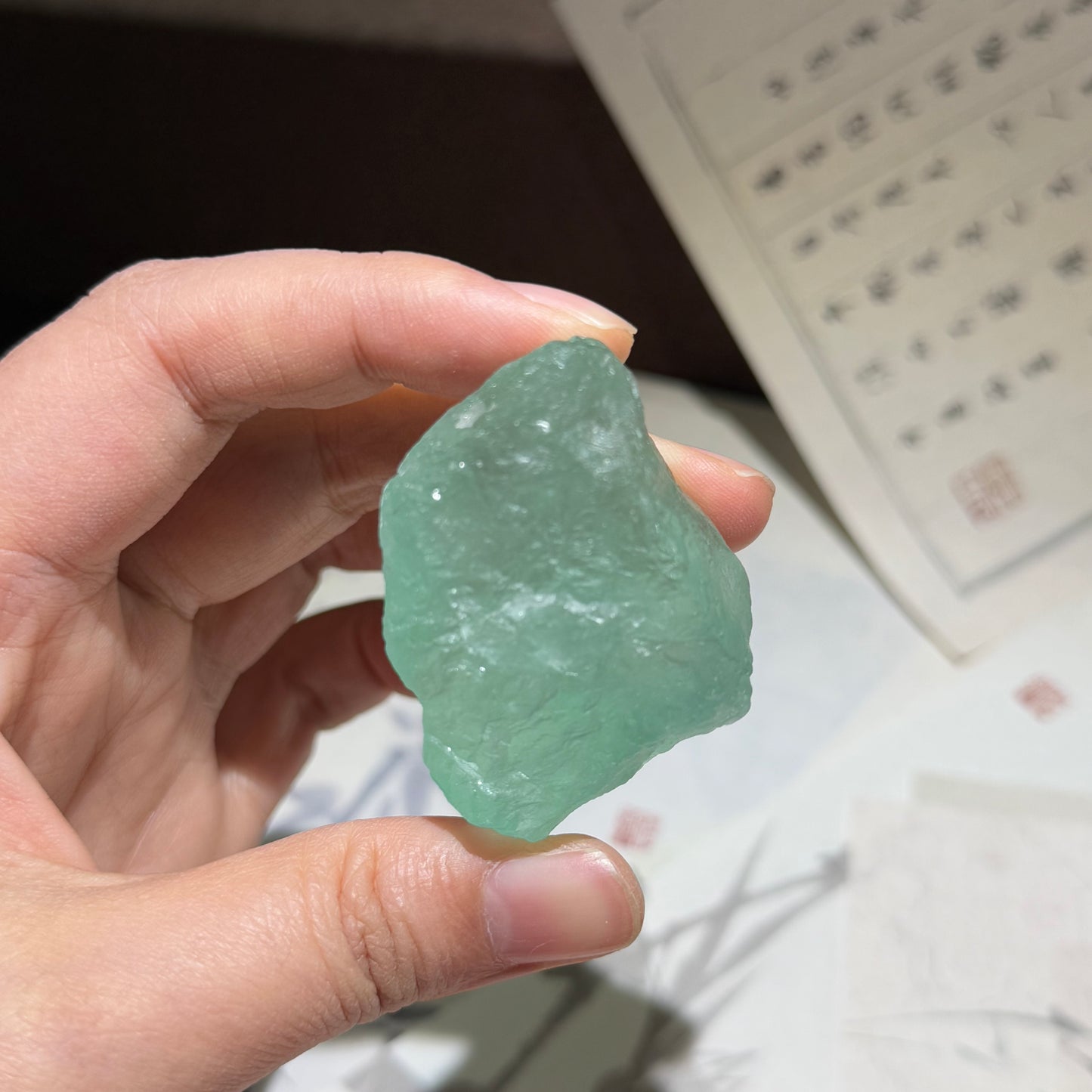 Crystal raw stone diffuser stone aromatreatment stone powder white purple yellow green fluorite crystal home decoration