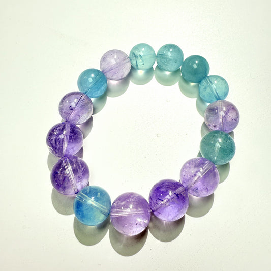 about 14mm lavender amethyst with aquamarine